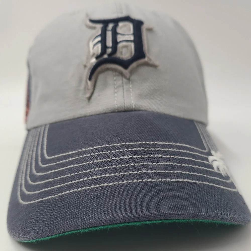 Detroit Tigers Hat Strapback 47 Brand Clean Up Gray Blue MLB Spring Training Men